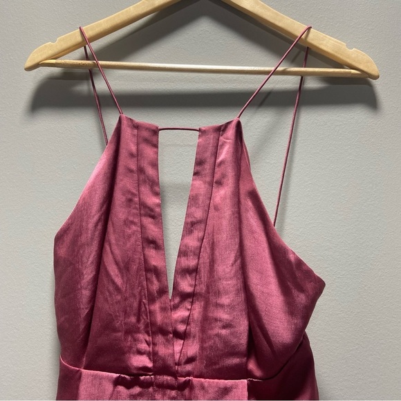 Finders Pink Satin Kahlo Playsuit Romper NWT - Picture 8 of 11